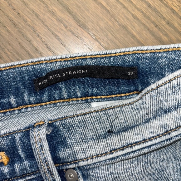 Banana Republic High-Rise Straight Side-Stripe Jeans Women’s size 29 - Picture 3 of 6